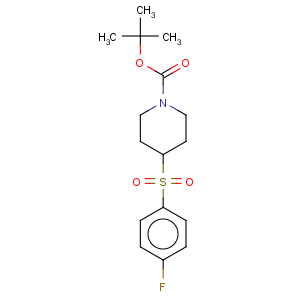 CAS No:226398-50-1 1-Piperidinecarboxylicacid, 4-[(4-fluorophenyl)sulfonyl]-, 1,1-dimethylethyl ester