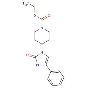 CAS No:228111-37-3 ethyl 4-(2-oxo-5-phenyl-1H-imidazol-3-yl)piperidine-1-carboxylate