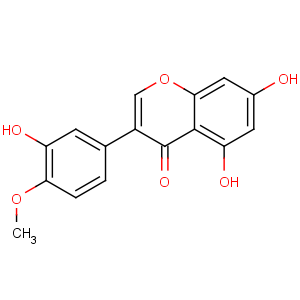 CAS No:2284-31-3 4H-1-Benzopyran-4-one,5,7-dihydroxy-3-(3-hydroxy-4-methoxyphenyl)-