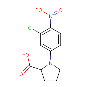 CAS No:230642-98-5 (2S)-1-(3-chloro-4-nitrophenyl)pyrrolidine-2-carboxylic acid