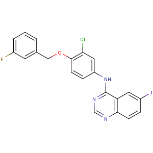 CAS No:231278-20-9 N-[3-chloro-4-[(3-fluorophenyl)methoxy]phenyl]-6-iodoquinazolin-4-amine