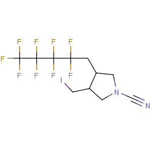 CAS No:231285-91-9 1-Pyrrolidinecarbonitrile,3-(iodomethyl)-4-(2,2,3,3,4,4,5,5,5-nonafluoropentyl)-