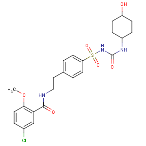 CAS No:23155-04-6 5-chloro-N-[2-[4-[(4-hydroxycyclohexyl)carbamoylsulfamoyl]phenyl]ethyl]-<br />2-methoxybenzamide