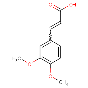 CAS No:2316-26-9 (E)-3-(3,4-dimethoxyphenyl)prop-2-enoic acid
