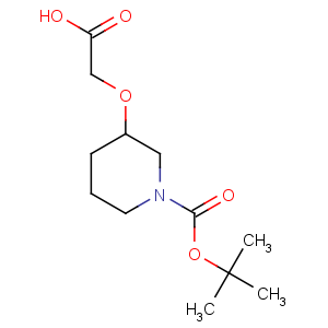 CAS No:231622-09-6 3-carboxymethoxy-piperidine-1-carboxylic acid tert-butyl ester