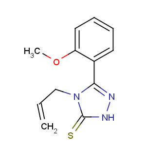 CAS No:23195-30-4 3H-1,2,4-Triazole-3-thione,2,4-dihydro-5-(2-methoxyphenyl)-4-(2-propen-1-yl)-