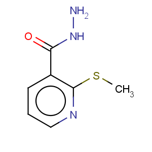 CAS No:232926-33-9 3-Pyridinecarboxylicacid, 2-(methylthio)-, hydrazide
