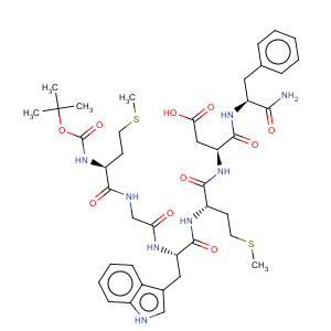 CAS No:23446-11-9 Caerulein,1-de(5-oxo-L-proline)-2-de-L-glutamine-3-de-L-asparticacid-4-de-L-tyrosine-5-[N-[(1,1-dimethylethoxy)carbonyl]-L-methionine]- (9CI)