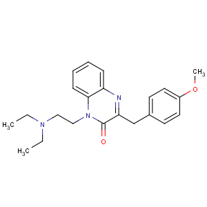 CAS No:23465-76-1 1-[2-(diethylamino)ethyl]-3-[(4-methoxyphenyl)methyl]quinoxalin-2-one