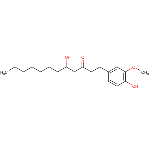 CAS No:23513-08-8 (5S)-5-hydroxy-1-(4-hydroxy-3-methoxyphenyl)dodecan-3-one