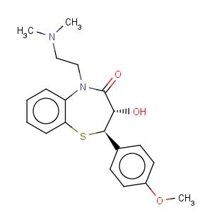 CAS No:23515-44-8 1,5-Benzothiazepin-4(5H)-one,5-[2-(dimethylamino)ethyl]-2,3-dihydro-3-hydroxy-2-(4-methoxyphenyl)-