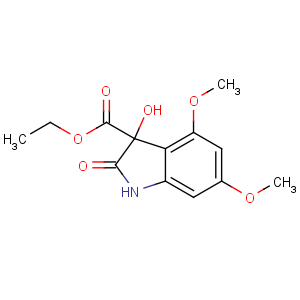 CAS No:23659-85-0 ethyl 3-hydroxy-4,6-dimethoxy-2-oxo-1H-indole-3-carboxylate