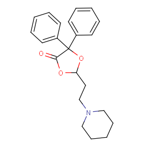 CAS No:23744-24-3 5,5-diphenyl-2-(2-piperidin-1-ylethyl)-1,3-dioxolan-4-one