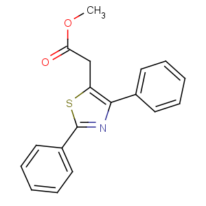 CAS No:23821-92-3 methyl 2-(2,4-diphenyl-1,3-thiazol-5-yl)acetate