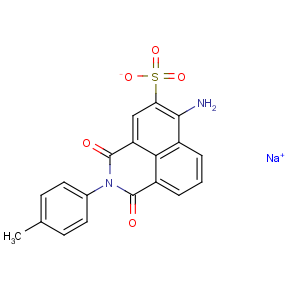 CAS No:2391-30-2 1H-Benz[de]isoquinoline-5-sulfonicacid, 6-amino-2,3-dihydro-2-(4-methylphenyl)-1,3-dioxo-, sodium salt (1:1)
