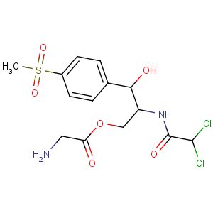 CAS No:2393-92-2 [(2R,3R)-2-[(2,<br />2-dichloroacetyl)amino]-3-hydroxy-3-(4-methylsulfonylphenyl)propyl]<br />2-aminoacetate