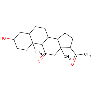 CAS No:23930-19-0 (3R,5S,8S,9S,10S,13S,14S,17S)-17-acetyl-3-hydroxy-10,13-dimethyl-1,2,3,<br />4,5,6,7,8,9,12,14,15,16,17-tetradecahydrocyclopenta[a]phenanthren-11-one