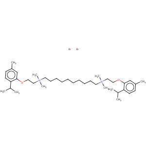 CAS No:2401-56-1 1,10-Decanediaminium,N1,N1,N10,N10-tetramethyl-N1,N10-bis[2-[5-methyl-2-(1-methylethyl)phenoxy]ethyl]-,bromide (1:2)