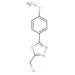 CAS No:24023-71-0 2-(chloromethyl)-5-(4-methoxyphenyl)-1,3,4-oxadiazole