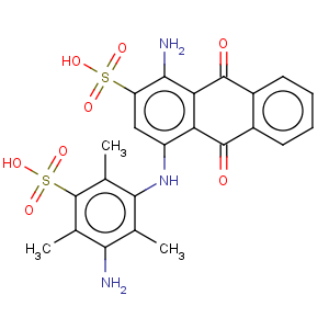 CAS No:24124-40-1 2-Anthracenesulfonicacid,1-amino-4-[(3-amino-2,4,6-trimethyl-5-sulfophenyl)amino]-9,10-dihydro-9,10-dioxo-