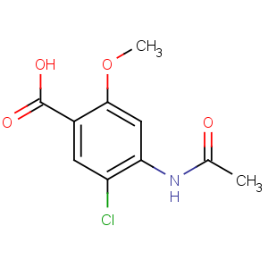 CAS No:24201-13-6 4-acetamido-5-chloro-2-methoxybenzoic acid