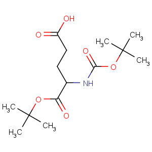 CAS No:24277-39-2 (4S)-5-[(2-methylpropan-2-yl)oxy]-4-[(2-methylpropan-2-yl)<br />oxycarbonylamino]-5-oxopentanoic acid