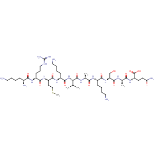 CAS No:243843-43-8 L-Glutamine,L-lysyl-L-arginyl-L-methionyl-L-lysyl-L-valyl-L-alanyl-L-lysyl-L-seryl-L-alanyl-(9CI)