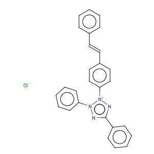 CAS No:24387-36-8 2H-Tetrazolium,2,5-diphenyl-3-[4-(2-phenylethenyl)phenyl]-, chloride (1:1)