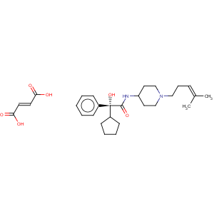 CAS No:244277-89-2 (aR)-a-Cyclopentyl-a-hydroxy-N-[1-(4-methyl-3-pentenyl)-4-piperidinyl]benzeneacetamide fumarate