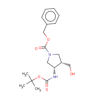 CAS No:246510-69-0 (3s,4s)-1-n-cbz-3-(n-boc-amino)-4-hydroxymethylpyrrolidine