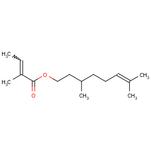 CAS No:24717-85-9 3,7-dimethyloct-6-enyl 2-methylbut-2-enoate