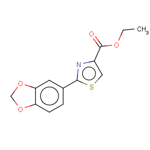 CAS No:248249-53-8 4-Thiazolecarboxylicacid, 2-(1,3-benzodioxol-5-yl)-, ethyl ester