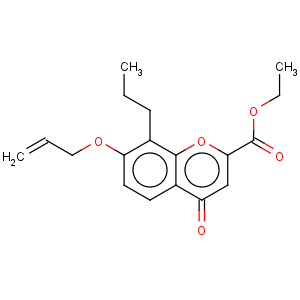 CAS No:248595-13-3 4H-1-Benzopyran-2-carboxylicacid, 4-oxo-7-(2-propen-1-yloxy)-8-propyl-, ethyl ester