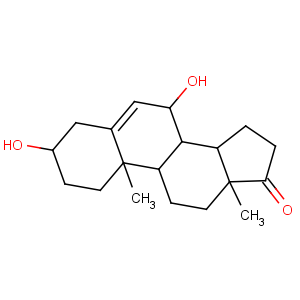 CAS No:2487-48-1 (3S,7R,8R,9S,10R,13S,14S)-3,7-dihydroxy-10,13-dimethyl-1,2,3,4,7,8,9,11,<br />12,14,15,16-dodecahydrocyclopenta[a]phenanthren-17-one