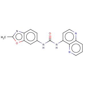 CAS No:249889-64-3 Urea,N-(2-methyl-6-benzoxazolyl)-N'-1,5-naphthyridin-4-yl-, hydrochloride (1:1)