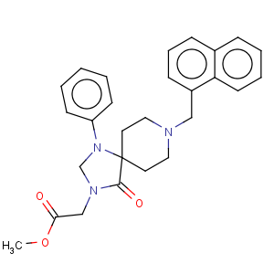 CAS No:250685-44-0 1,3,8-Triazaspiro[4.5]decane-3-aceticacid, 8-(1-naphthalenylmethyl)-4-oxo-1-phenyl-, methyl ester