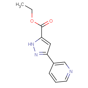 CAS No:251658-58-9 ethyl 3-pyridin-3-yl-1H-pyrazole-5-carboxylate