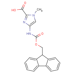 CAS No:252206-28-3 4-(9H-fluoren-9-ylmethoxycarbonylamino)-1-methylimidazole-2-carboxylic<br />acid