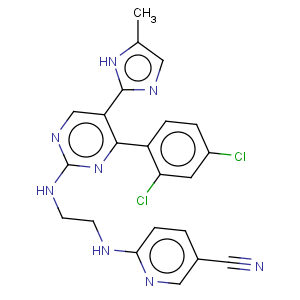 CAS No:252917-06-9 3-Pyridinecarbonitrile,6-[[2-[[4-(2,4-dichlorophenyl)-5-(5-methyl-1H-imidazol-2-yl)-2-pyrimidinyl]amino]ethyl]amino]-