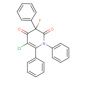 CAS No:253425-84-2 2,4(1H,3H)-Pyridinedione,5-chloro-3-fluoro-1,3,6-triphenyl-