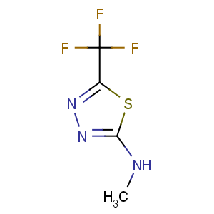 CAS No:25366-22-7 N-methyl-5-(trifluoromethyl)-1,3,4-thiadiazol-2-amine