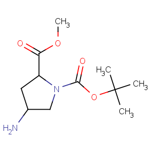 CAS No:254881-77-1 1-O-tert-butyl 2-O-methyl (2R,4S)-4-aminopyrrolidine-1,2-dicarboxylate