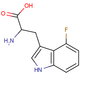 CAS No:25631-05-4 2-amino-3-(4-fluoro-1H-indol-3-yl)propanoic acid