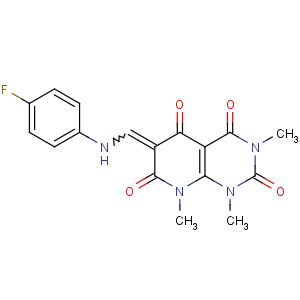 CAS No:256521-55-8 Pyrido[2,3-d]pyrimidine-2,4,5,7(1H,3H,6H,8H)-tetrone,6-[[(4-fluorophenyl)amino]methylene]-1,3,8-trimethyl-