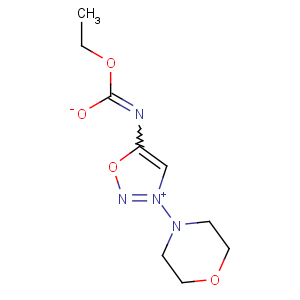 CAS No:25717-80-0 (1E)-1-ethoxy-N-(3-morpholin-4-yloxadiazol-3-ium-5-yl)methanimidate