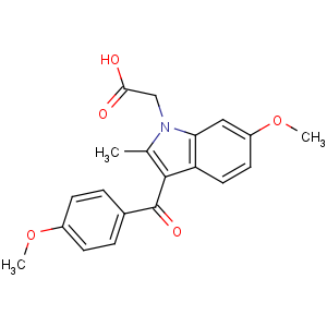 CAS No:25771-23-7 2-[6-methoxy-3-(4-methoxybenzoyl)-2-methylindol-1-yl]acetic acid