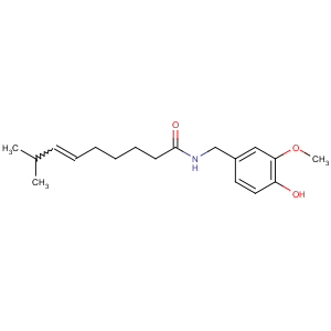 CAS No:25775-90-0 (Z)-N-[(4-hydroxy-3-methoxyphenyl)methyl]-8-methylnon-6-enamide