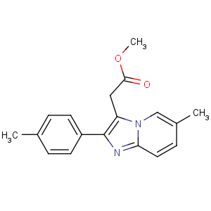 CAS No:258273-50-6 methyl 2-[6-methyl-2-(4-methylphenyl)imidazo[1,2-a]pyridin-3-yl]acetate