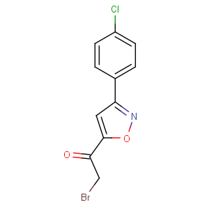CAS No:258506-49-9 2-bromo-1-[3-(4-chlorophenyl)-1,2-oxazol-5-yl]ethanone