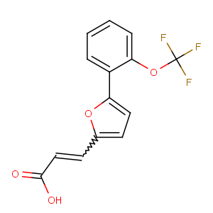 CAS No:259196-57-1 3-[5-[2-(trifluoromethoxy)phenyl]furan-2-yl]prop-2-enoic acid
